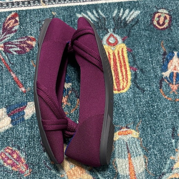 Rothy's The Knot Point II Thistle Deep Purple Flats - Picture 4 of 6
